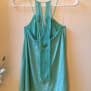 Boho macrame tank Sz S 🧜‍♀️🧜‍♀️🧜‍♀️